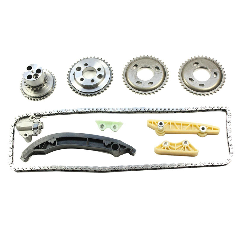 Como o kit da cadeia de tempo garante um tempo preciso no motor?