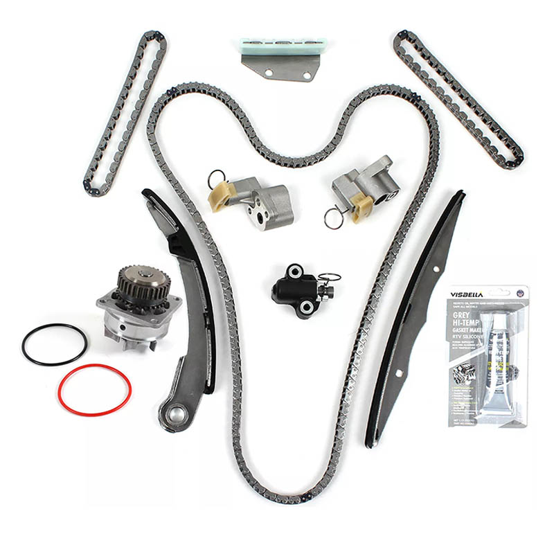 Kit de corrente de distribuição com bomba de água compatível com 05-10 Nissan 4.0L Pathfinder Xterra VQ40DE